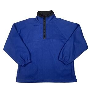 Fleece Jacket Men's Large Vintage Big Creek Clothing Co. Quarter Zip Hiking